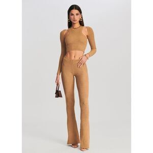 SER.OY.A London Pant in Brown, Medium $195 MSRP
